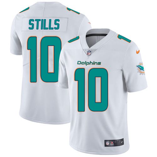 Men Miami Dolphins 10 Kenny Stills Nike White Limited NFL Jersey